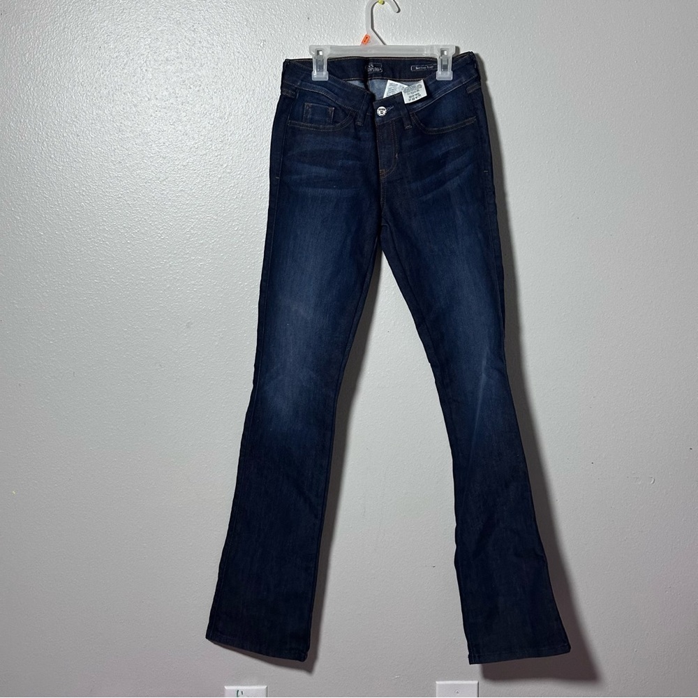 Guess Women Dark Blue Denim Jeans Britney Boot size 28